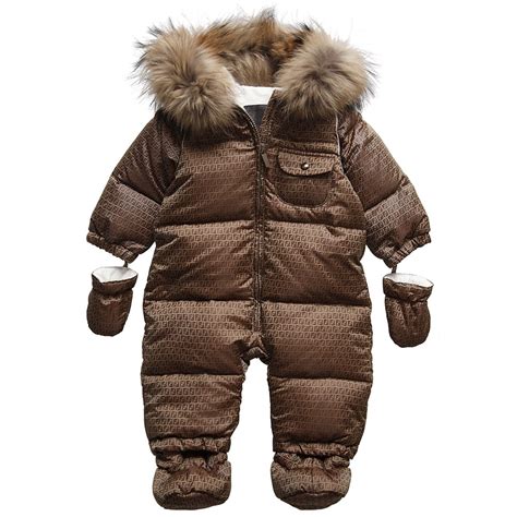 fendi monster baby shoes|Fendi baby snowsuit.